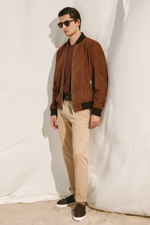 брюки из хлопка фотография