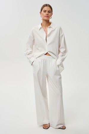 брюки из хлопка - женские брюки летние 