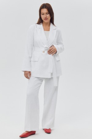 брюки изо льна - женские брюки снежная королева 