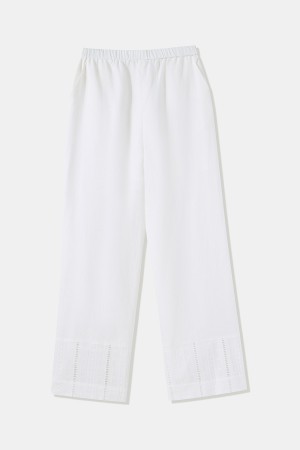 брюки изо льна - женские брюки снежная королева 