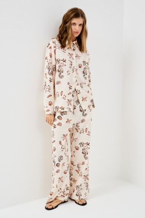 брюки с принтом фотография