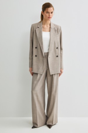 брюки с защипами - женские брюки снежная королева 