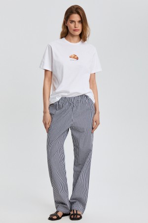 брюки в клетку - женские брюки разноцветные 