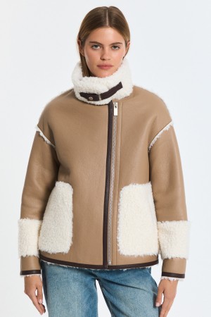 дубленка из искусственного меха - женские дубленки шерстяные 