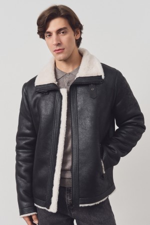 дубленка из искусственной кожи - мужские дубленки снежная королева 