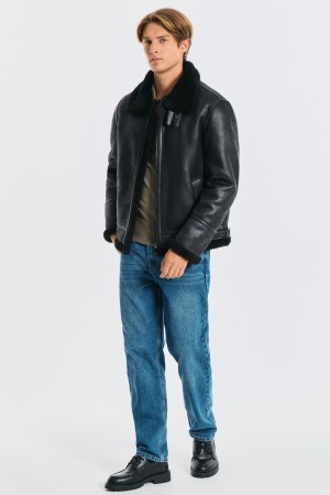 дубленка из искусственной кожи фотография