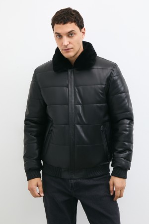 дубленка из овчины и натуральной кожи - мужские дубленки снежная королева 