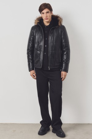 дубленка из овчины и натуральной кожи - мужские дубленки снежная королева 