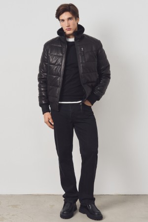 дубленка из овчины и натуральной кожи фотография