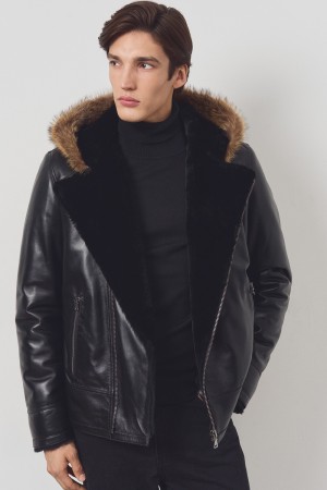 дубленка из овчины и натуральной кожи - мужские дубленки снежная королева 