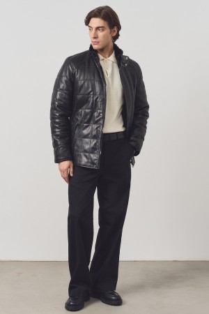 дубленка из овчины и натуральной кожи фотография