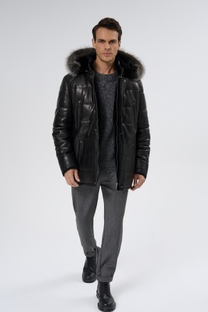 дубленка из овчины и натуральной кожи - мужские дубленки снежная королева 