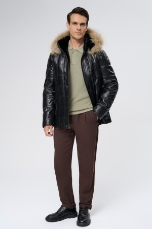 дубленка из овчины и натуральной кожи - мужские дубленки снежная королева 