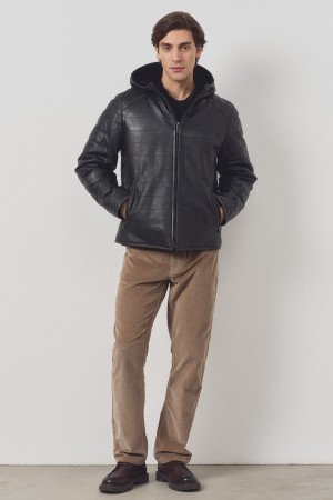 дубленка из овчины и натуральной кожи - мужские дубленки снежная королева 