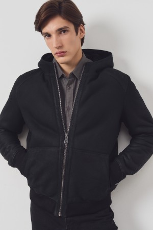 дубленка из овчины с капюшоном - мужские дубленки снежная королева 