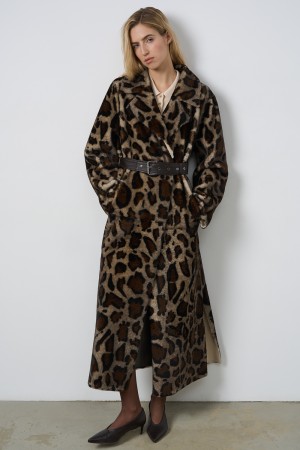 дубленка из овчины с поясом фотография