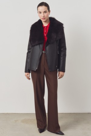 дубленка из овчины - женские дубленки объемные 