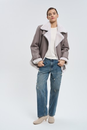 дубленка из овчины - женские дубленки снежная королева 