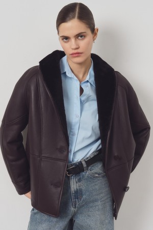 дубленка из овчины - женские дубленки снежная королева 