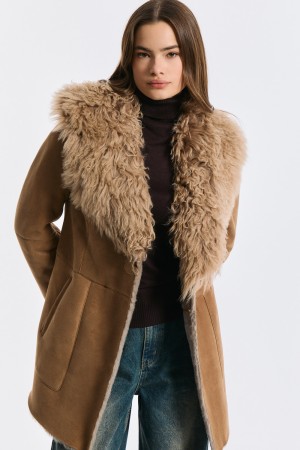 дубленка из овчины - женские дубленки объемные 
