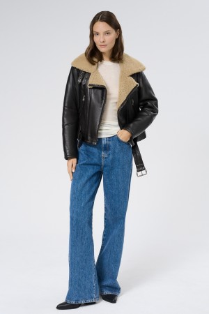 дубленка из овчины - женские дубленки на застежке 