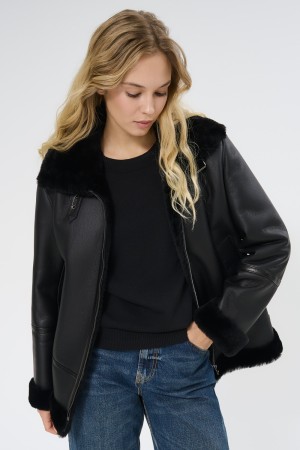 дубленка из овчины - женские дубленки на застежке 