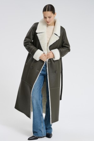 дубленка из овчины - женские дубленки с прорезями 