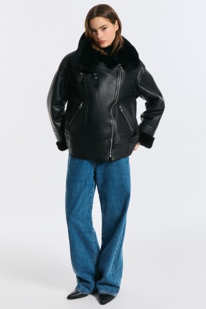 дубленка-косуха из овчины - женские дубленки на застежке 