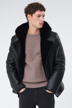 дубленка с капюшоном - мужские дубленки снежная королева 