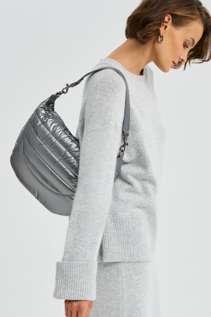 дутая сумка - женские сумки и кошельки металлик 