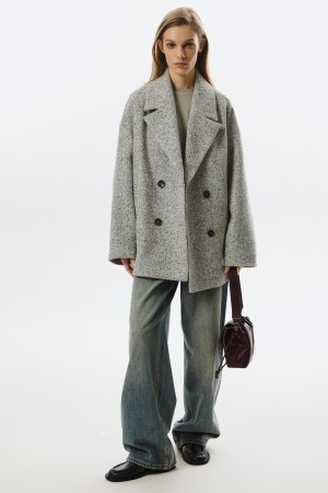 двубортное пальто фотография
