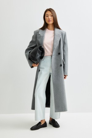 двубортное пальто фотография