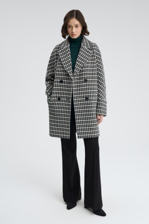 двубортное пальто фотография