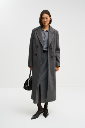 двубортное пальто фотография