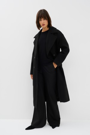 двубортное пальто фотография