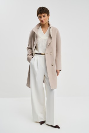 двубортное пальто фотография