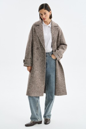 двубортное пальто фотография