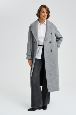 двубортное пальто фотография