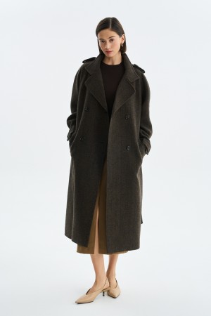 двубортное пальто фотография