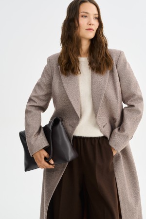 двубортное пальто фотография