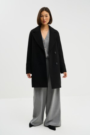 двубортное пальто фотография