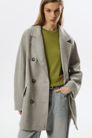 двубортное пальто фотография