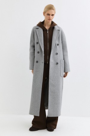 двубортное пальто фотография