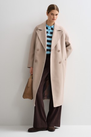 двубортное пальто - женские пальто из спандекса 