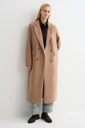 двубортное пальто фотография