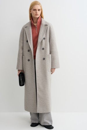 двубортное пальто фотография