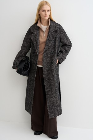 двубортное пальто фотография