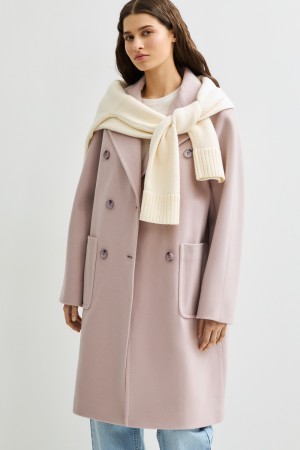 двубортное пальто фотография