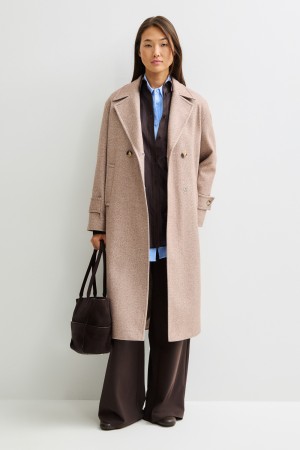 двубортное пальто фотография