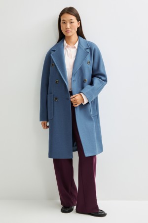 двубортное пальто фотография